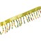 1 Yard Multi Color Beaded Fringe Trim Two Colors for Sewing Crafts 1 Inch Width
